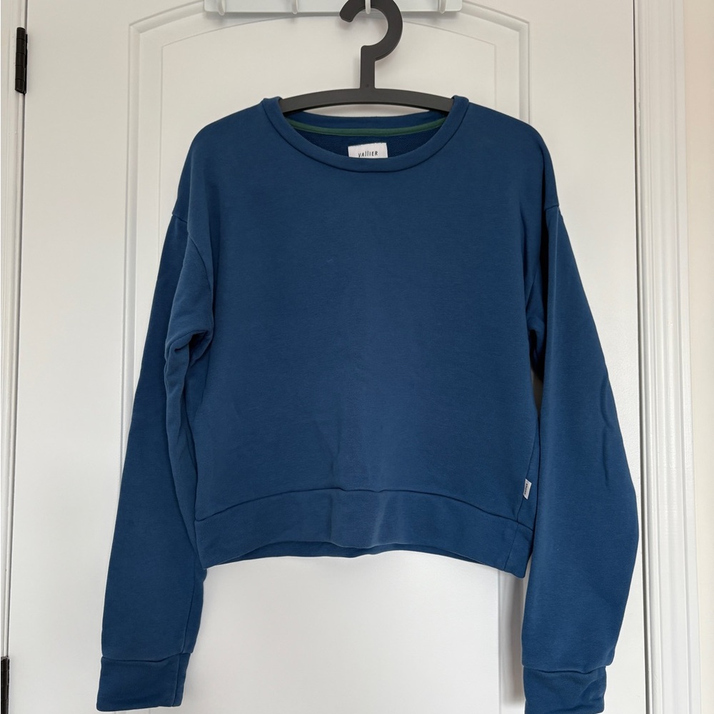Vallier Teal Women's Crew Neck Sweater